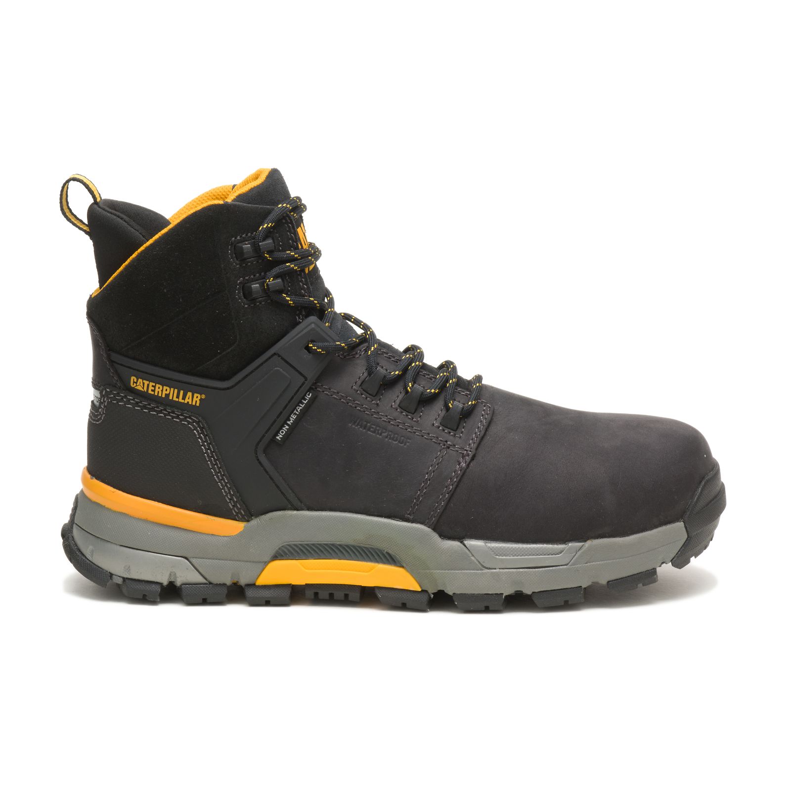 Caterpillar Cat Edge Waterproof Nano Toe Men's Work Boots Black | Cat-693172