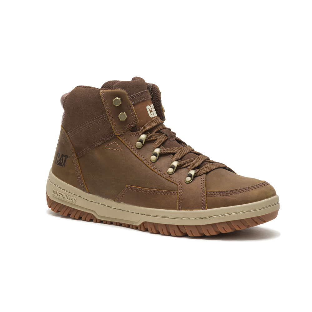 Caterpillar Crate Men's Work Boots Brown | Cat-891240
