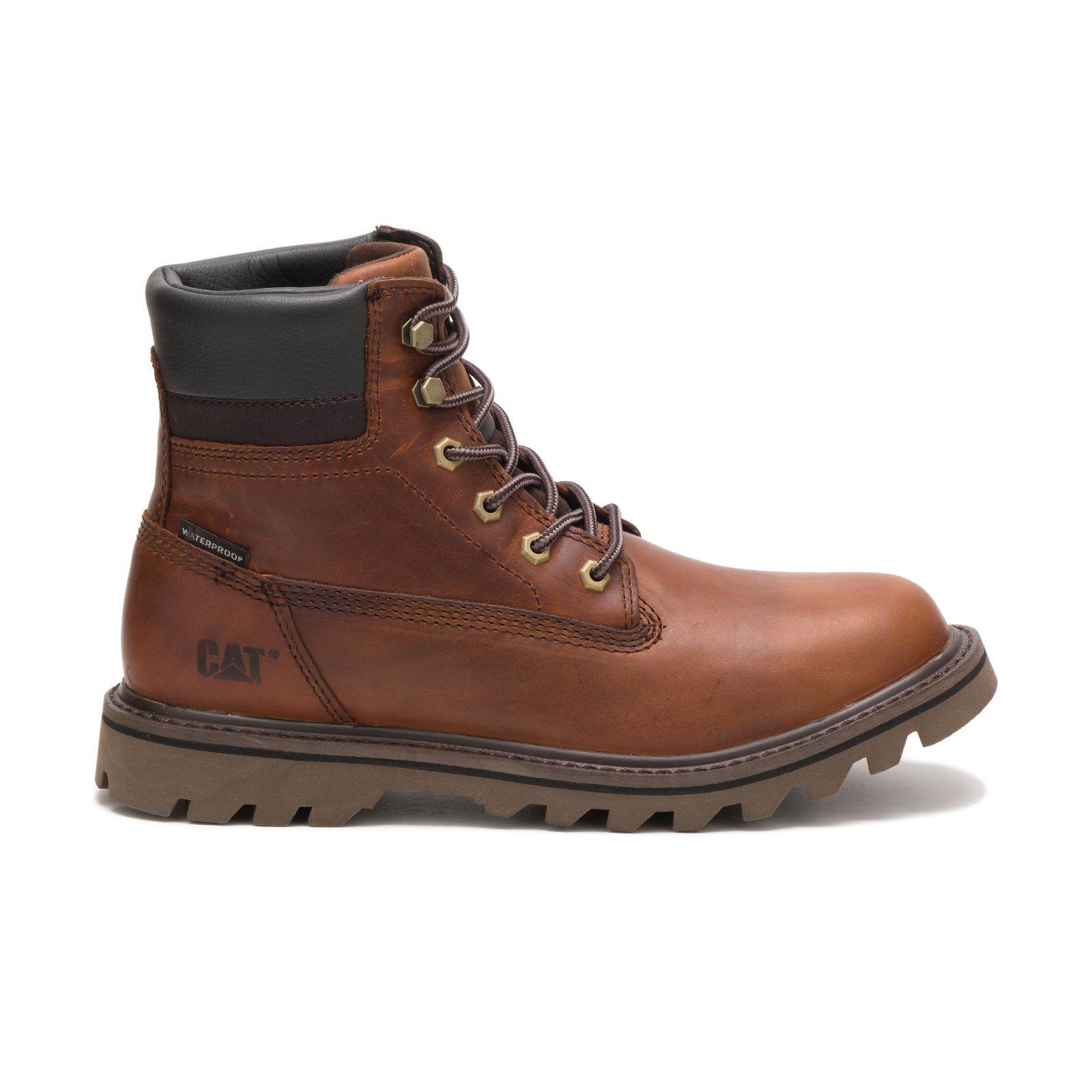 Caterpillar Deplete Waterproof Men's Work Boots Brown | Cat-841703