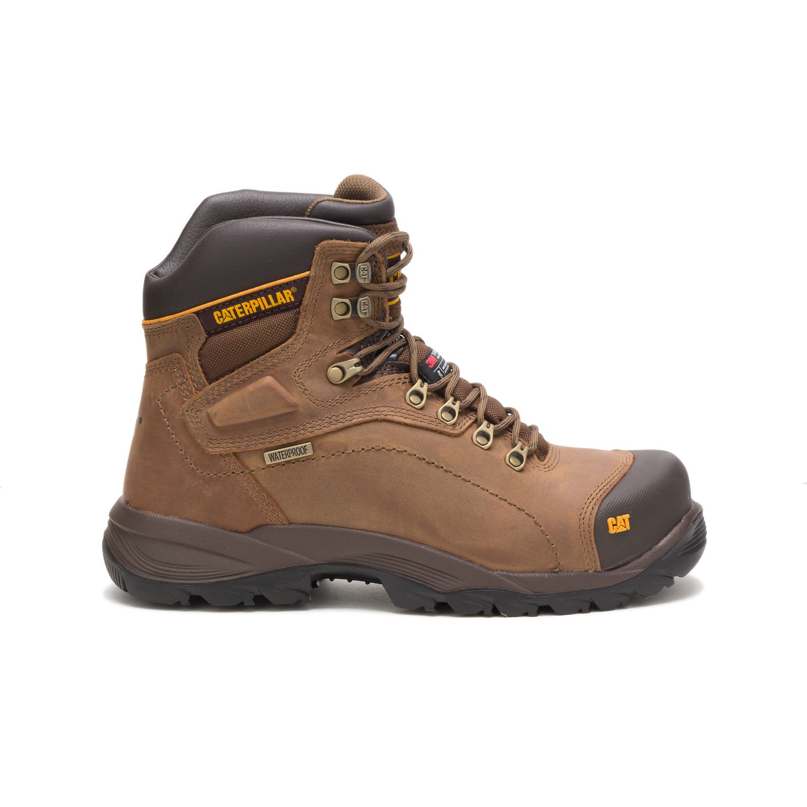 Caterpillar Diagnostic Hi Waterproof Thinsulate™ Steel Toe Men's Steel Toe Boots Dark Beige | Cat-64