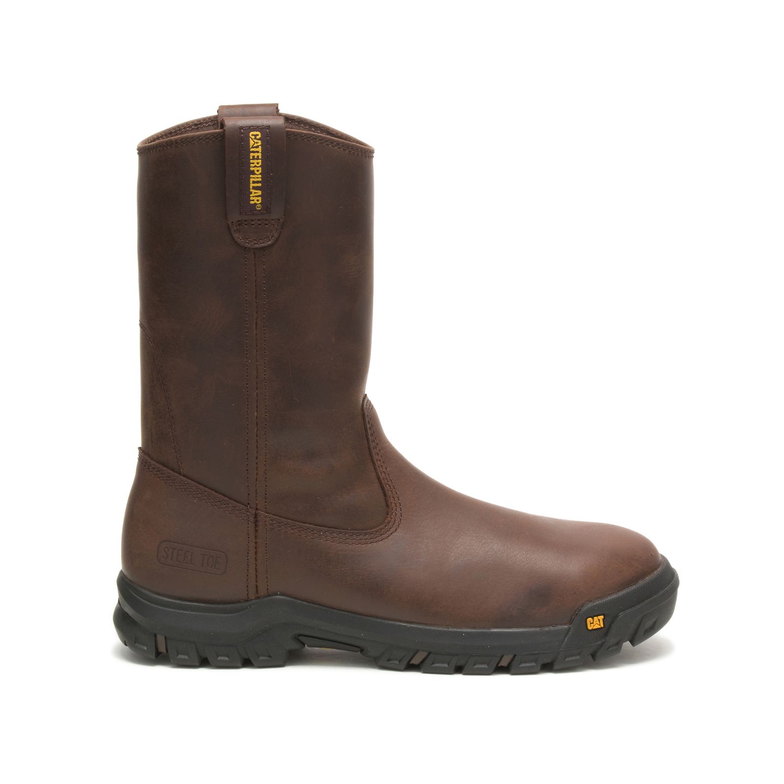 Caterpillar Drawbar Steel Toe Men's Work Boots Brown | Cat-174589