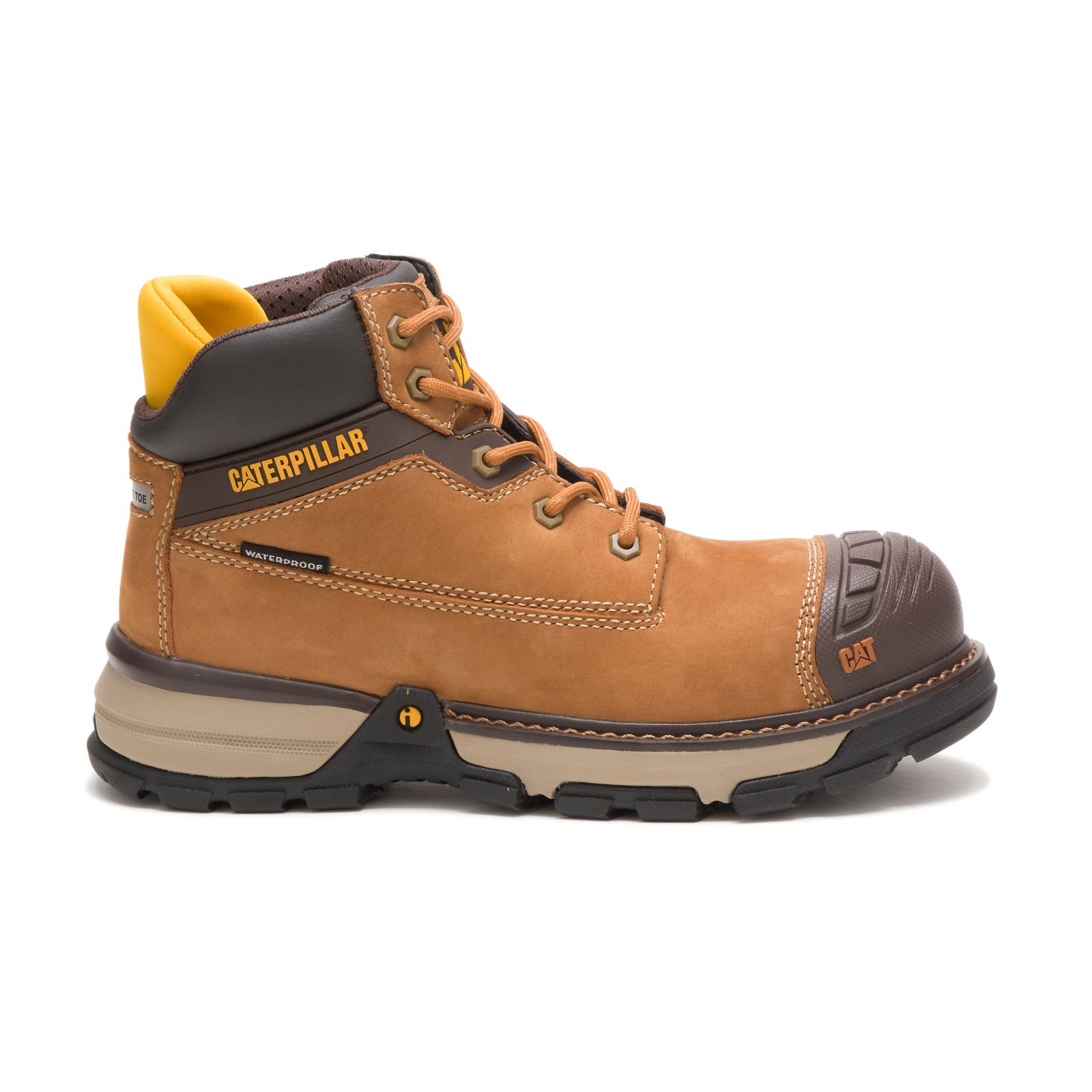 Caterpillar Excavator Superlite Waterproof Nano Toe Women's Work Boots Brown | Cat-106548