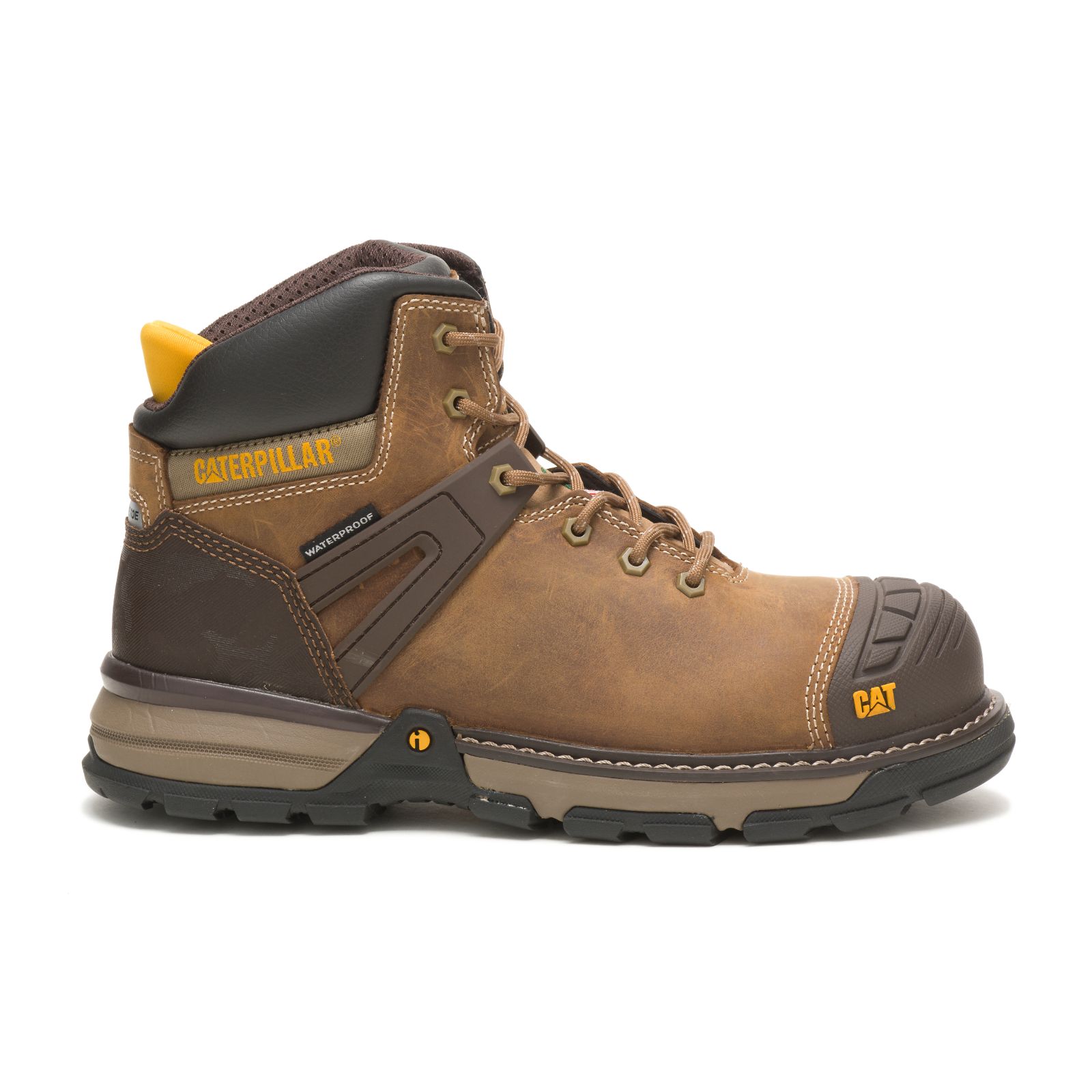 Caterpillar Excavator Superlite Waterproof Nano Toe Csa Men's Work Boots Brown | Cat-375896