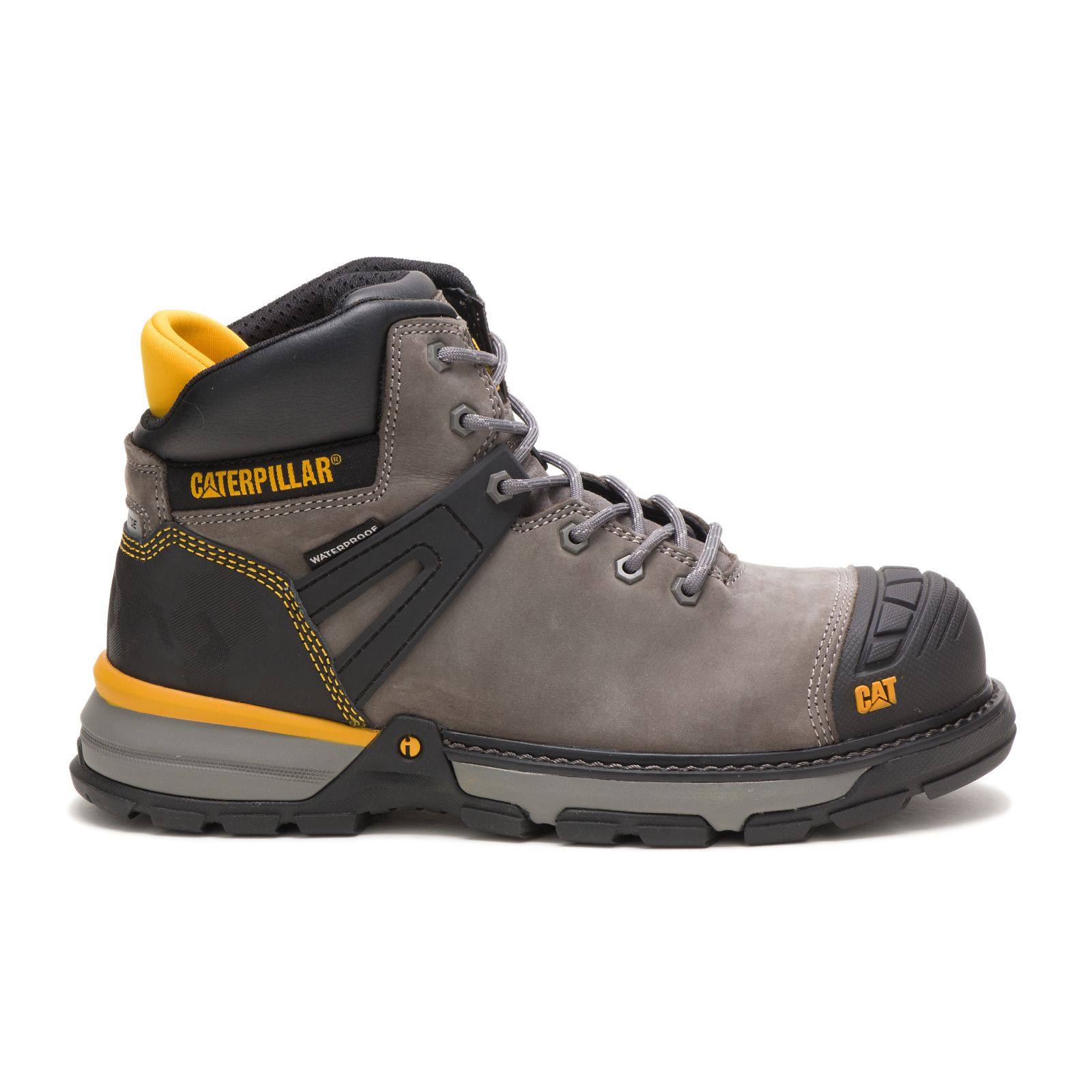 Caterpillar Excavator Superlite Waterproof Nano Toe Men's Work Boots Grey/Black | Cat-498271