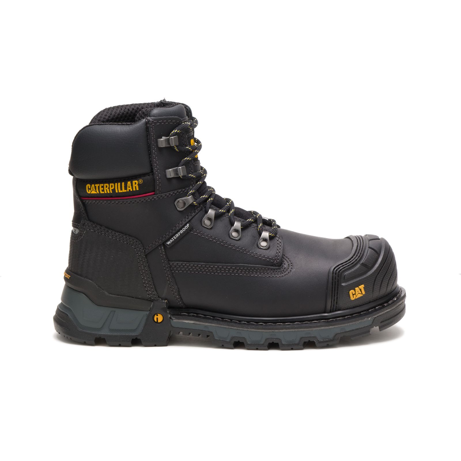 Caterpillar Excavator Xl 6" Waterproof Composite Toe Men's Work Boots Black | Cat-073529
