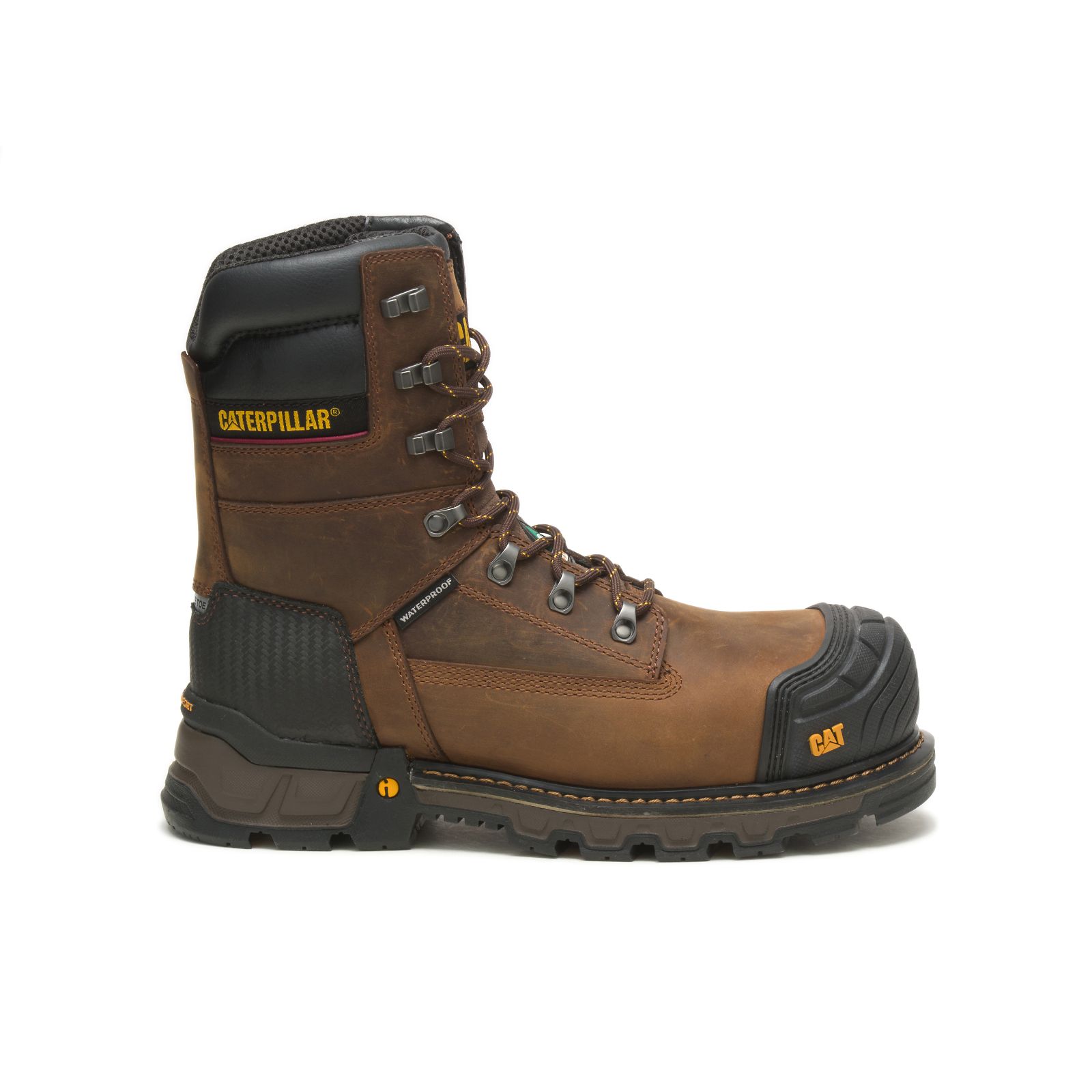 Caterpillar Excavator Xl 8" Wp Tx Ct Csa Men's Work Boots Dark Brown | Cat-408175