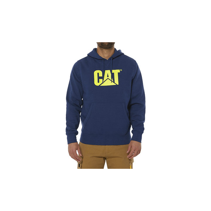 Caterpillar Foundation Hooded Sweatshirt Men's Jackets Blue | Cat-265741