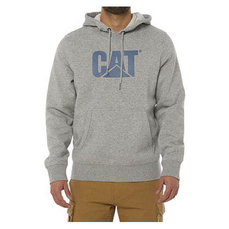 Caterpillar Foundation Hooded Sweatshirt Men's Hoodies Grey | Cat-832076