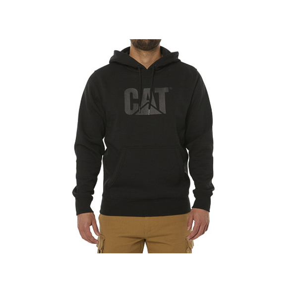 Caterpillar Foundation Hooded Sweatshirt Men's Hoodies Black | Cat-935264