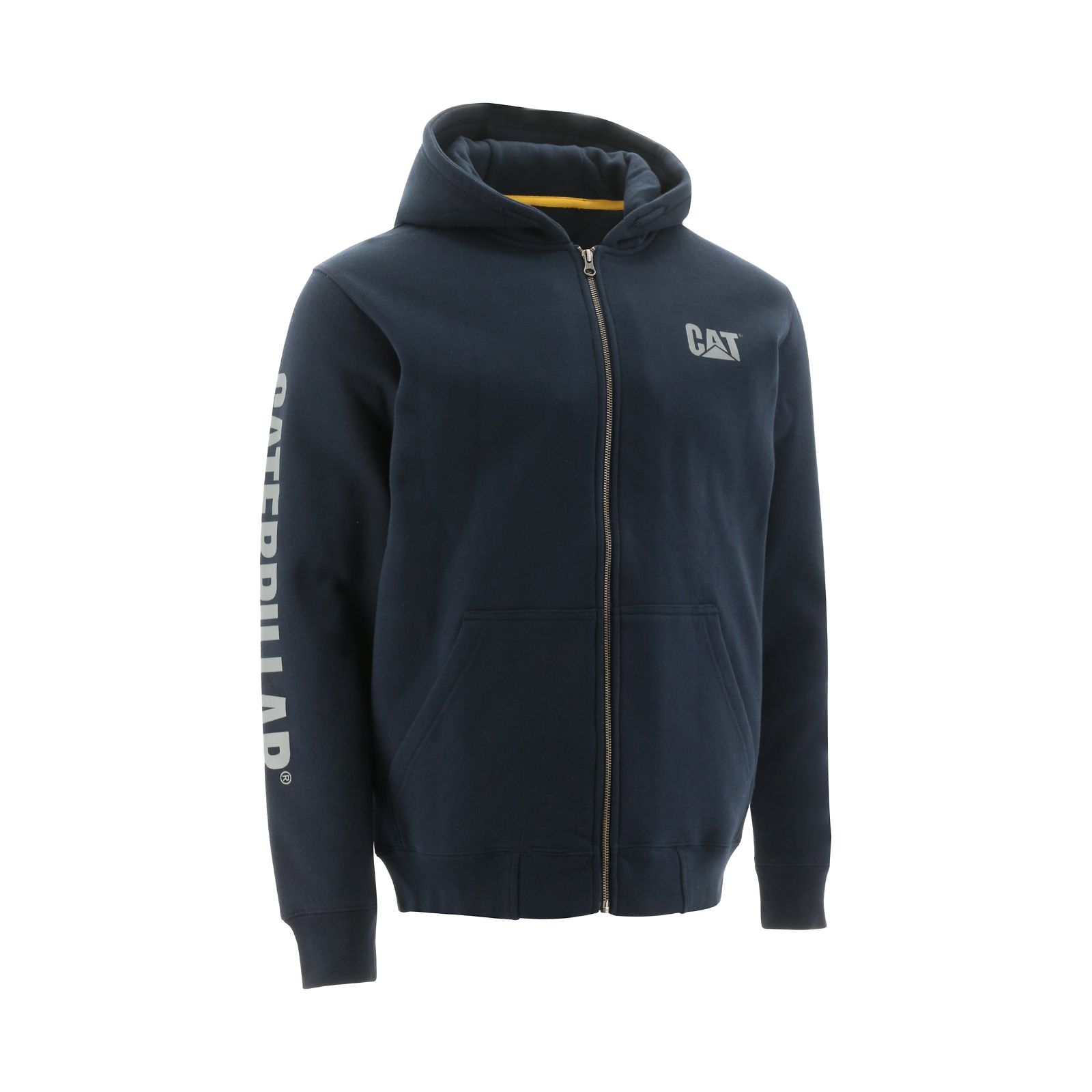 Caterpillar Full Zip Hooded Men's Sweatshirts Navy | Cat-375289
