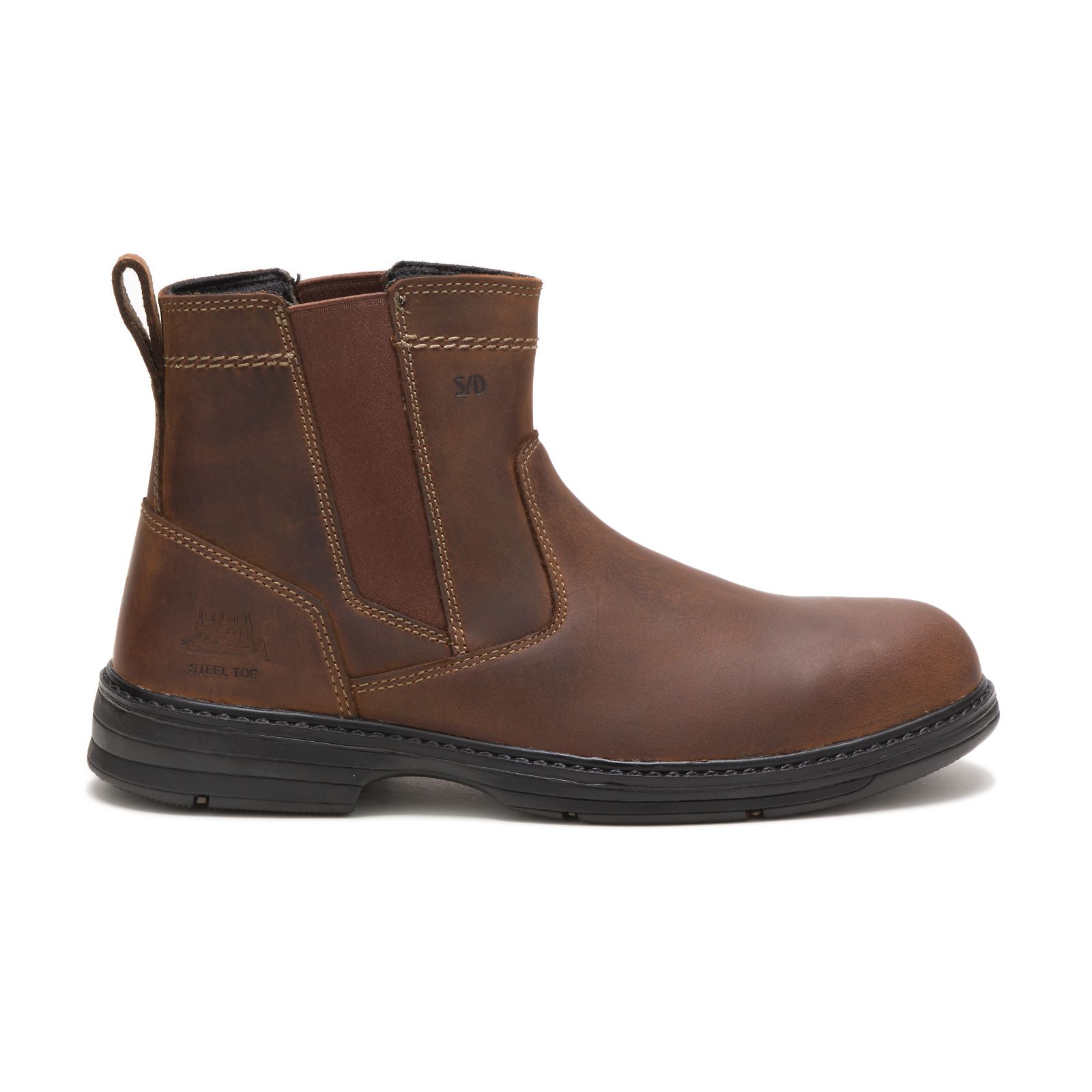 Caterpillar Inherit Pull On Steel Toe Men's Work Boots Brown | Cat-702643
