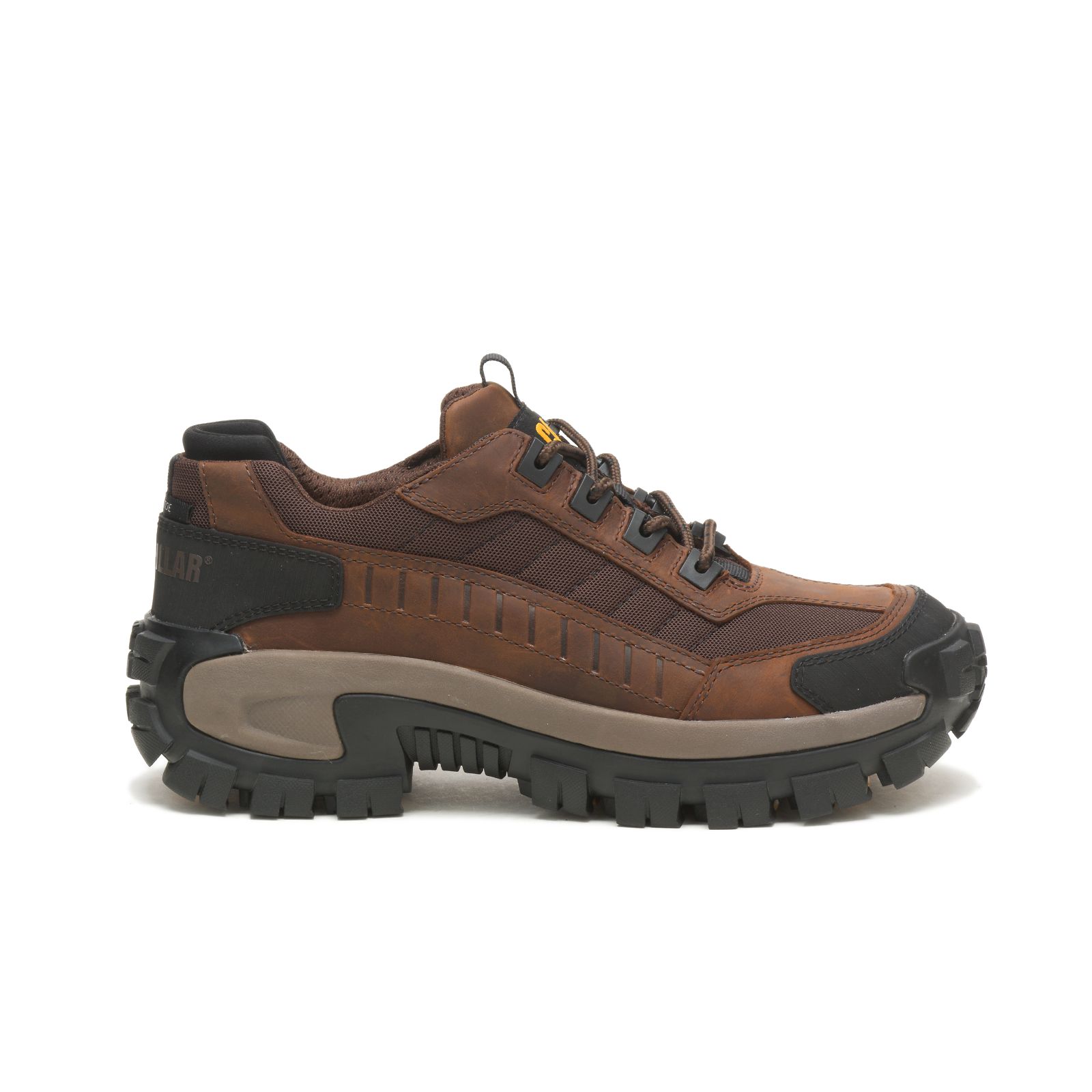 Caterpillar Invader Steel Toe Men's Steel Toe Shoes Dark Brown | Cat-306218