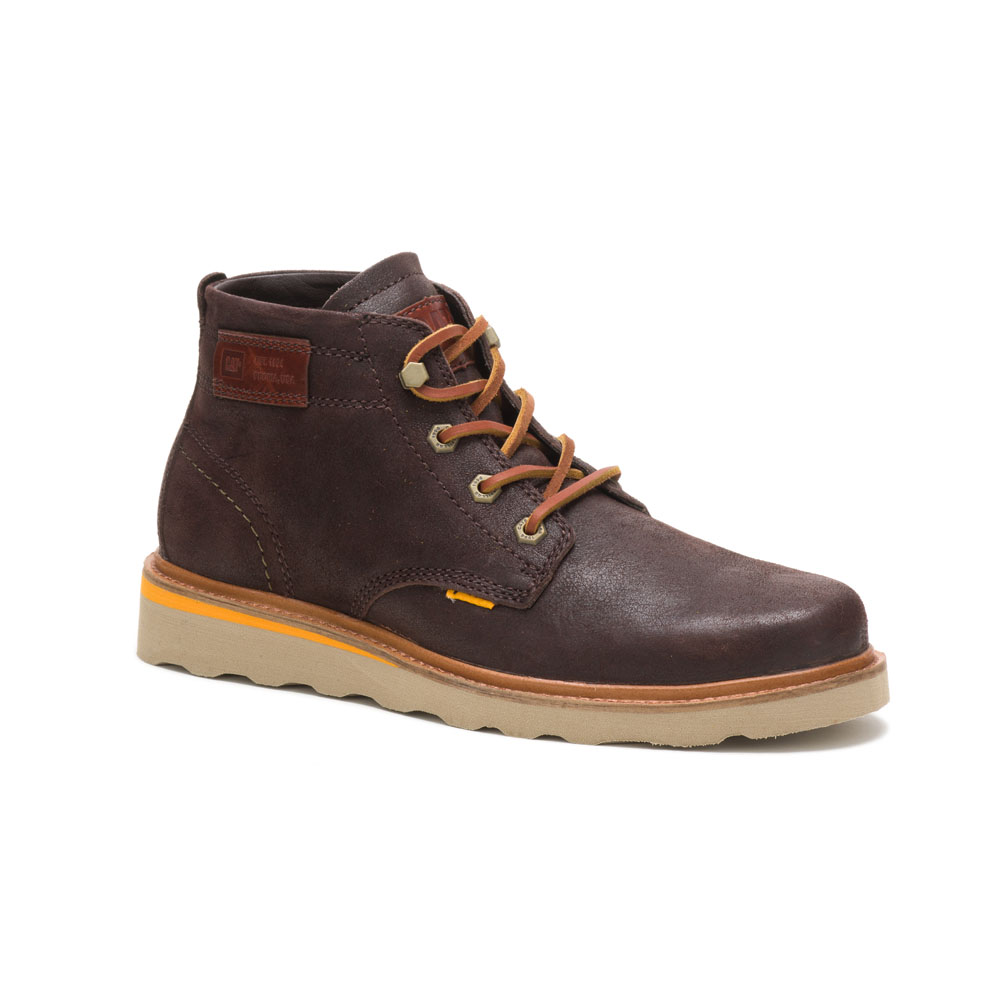Caterpillar Jackson Mid Men's Casual Boots Black Coffee | Cat-526938