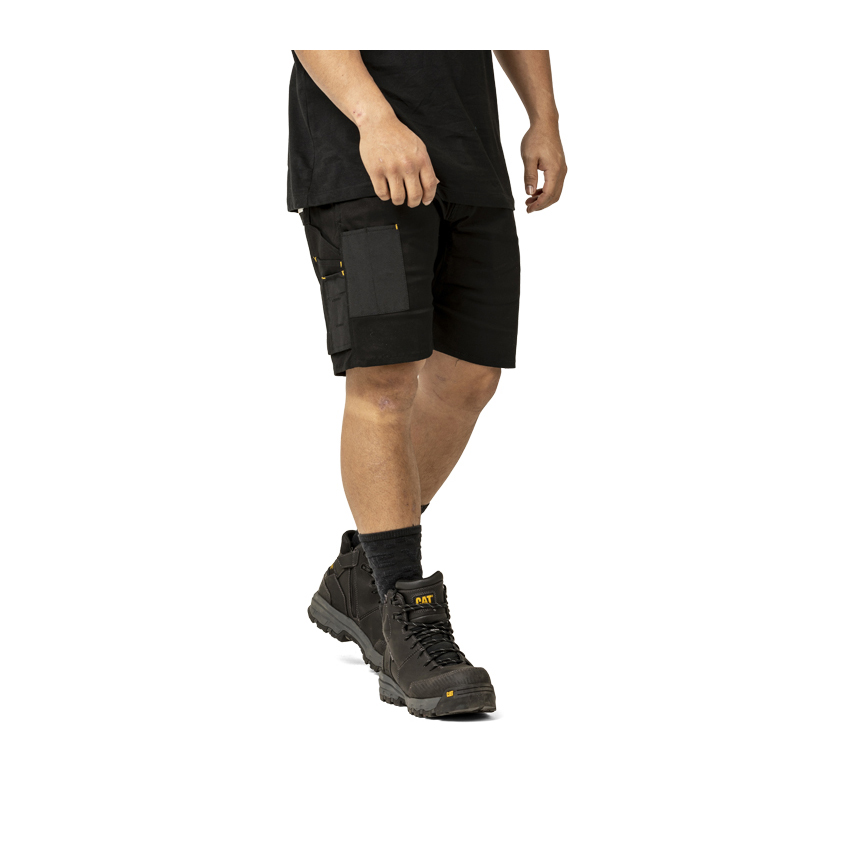 Caterpillar Machine Men's Work Shorts Black | Cat-194628