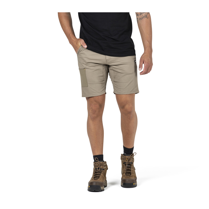 Caterpillar Machine Men's Work Shorts Khaki | Cat-605781