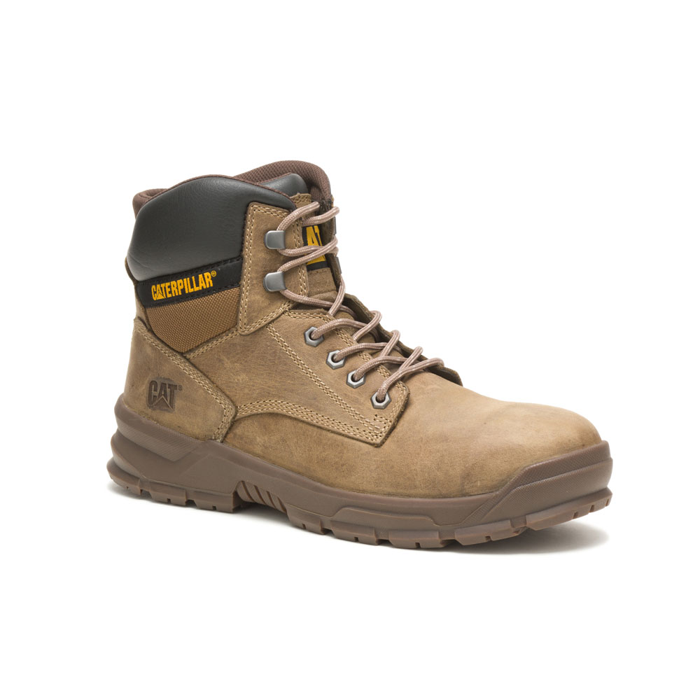 Caterpillar Mobilize Alloy Toe Men's Ankle Boots Khaki | Cat-874321