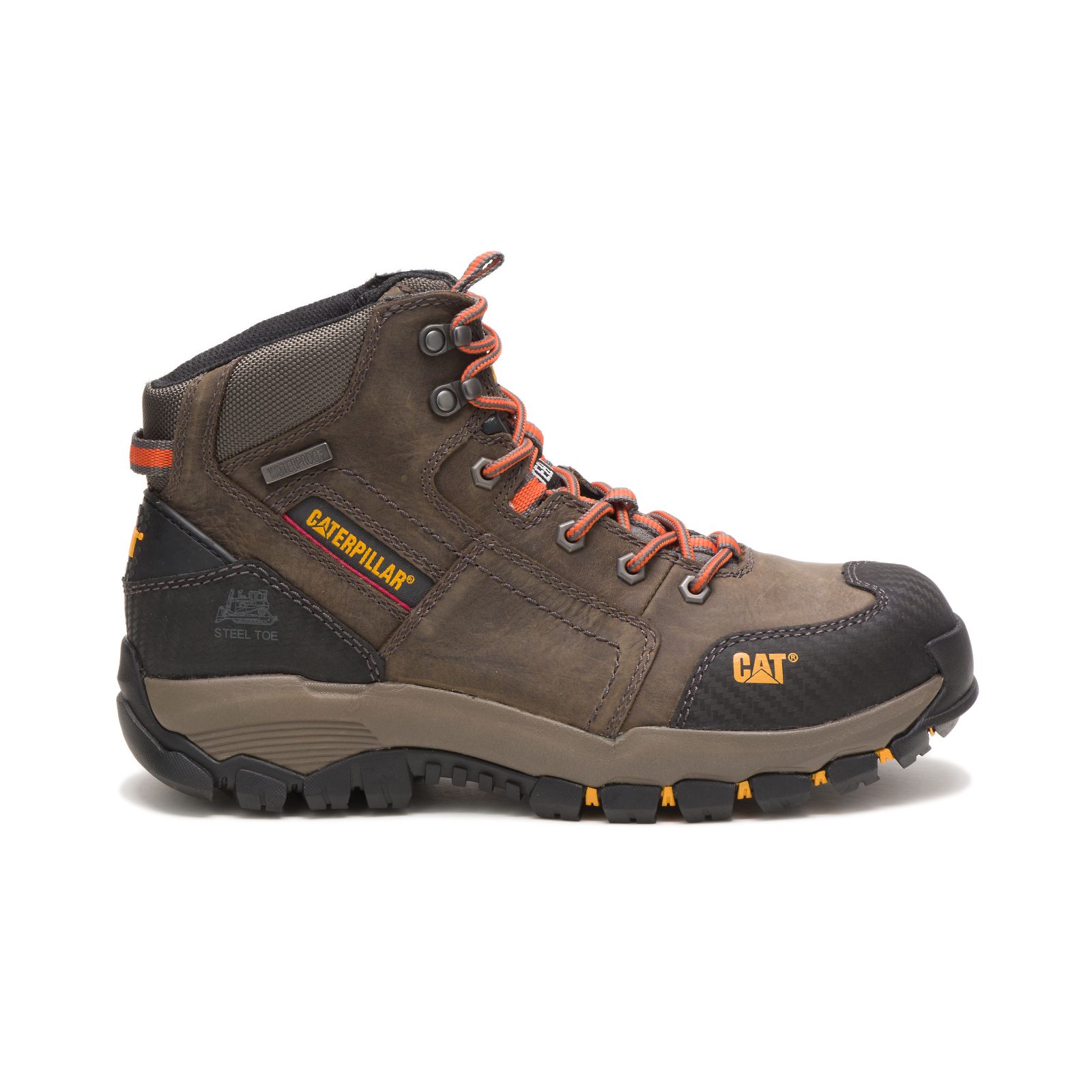 Caterpillar Navigator Mid Waterproof Steel Toe Men's Steel Toe Boots Dark Grey | Cat-175203