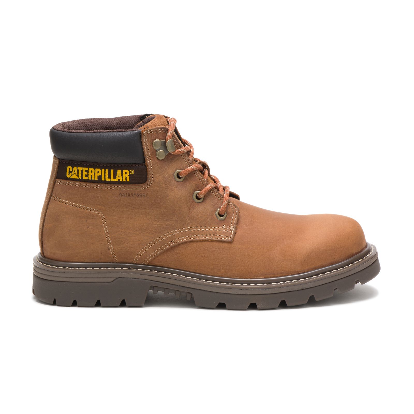 Caterpillar Outbase Waterproof Men's Work Boots Brown | Cat-125368