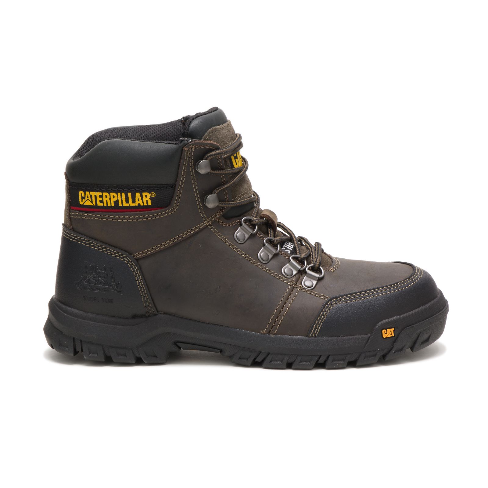 Caterpillar Outline Steel Toe Men's Work Boots Dark Grey | Cat-903681
