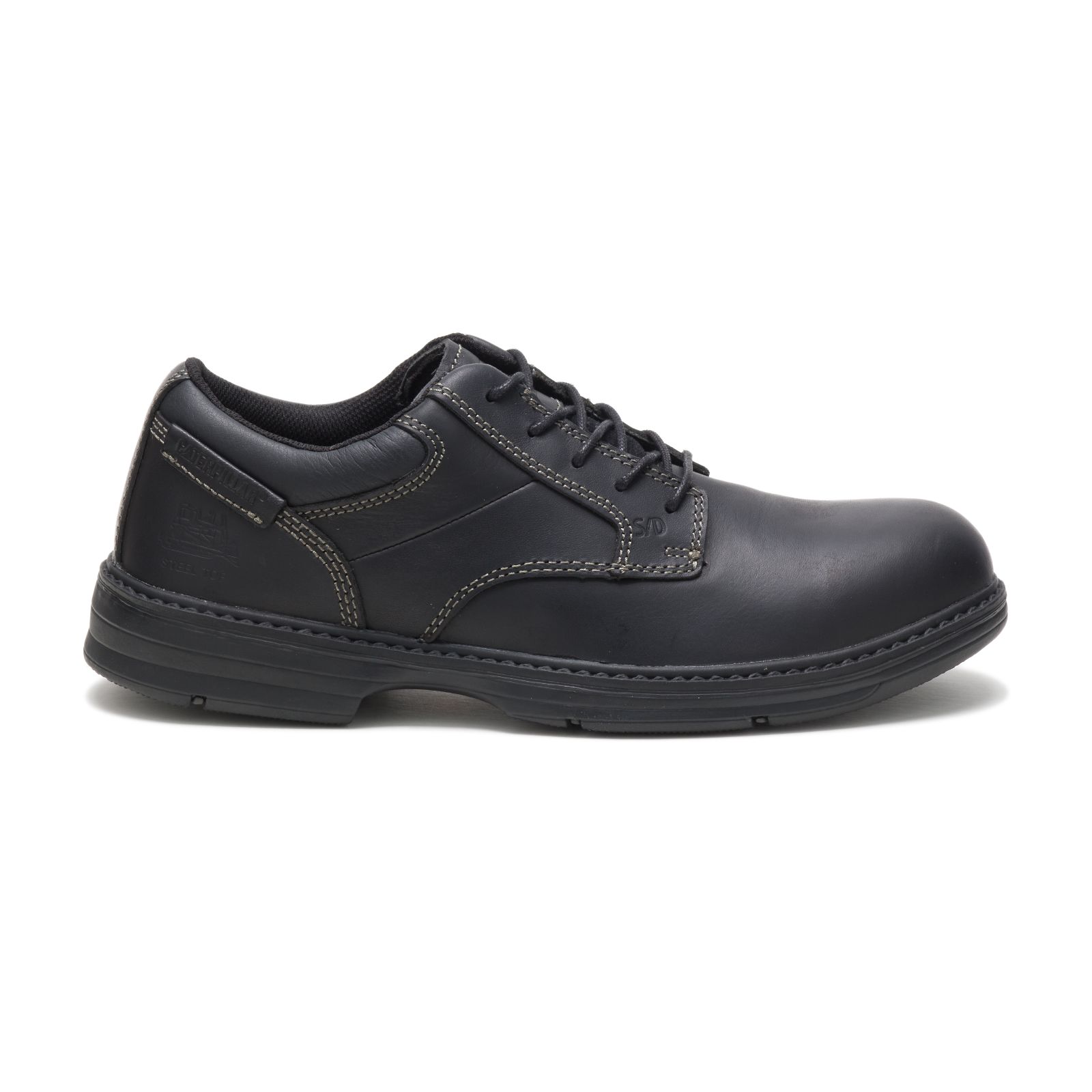 Caterpillar Oversee Steel Toe Men's Steel Toe Shoes Black | Cat-918067