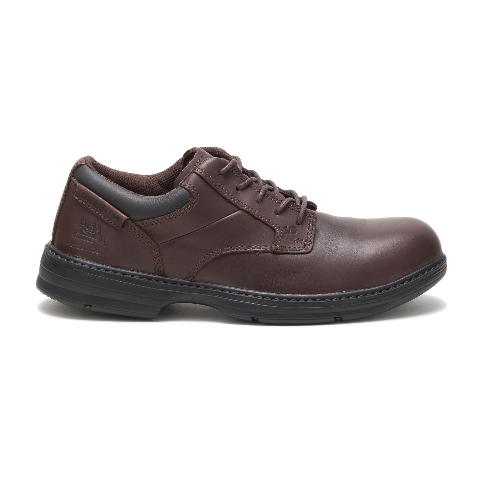 Caterpillar Oversee Steel Toe Men's Work Shoes Dark Brown | Cat-963047