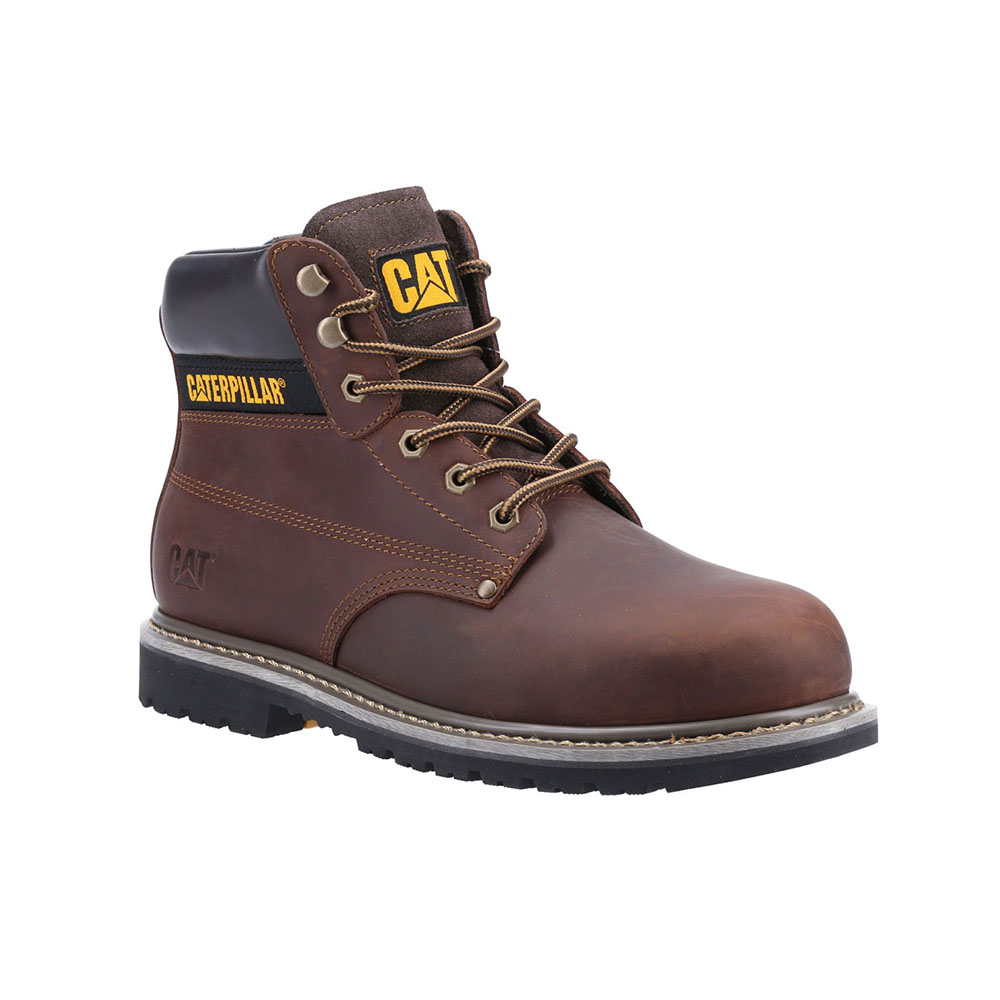 Caterpillar Powerplant Astm Men's Safety Boots Brown | Cat-126548