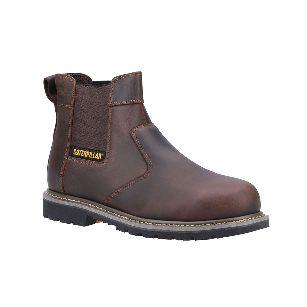 Caterpillar Powerplant Dealer Astm Men's Safety Boots Brown | Cat-741263