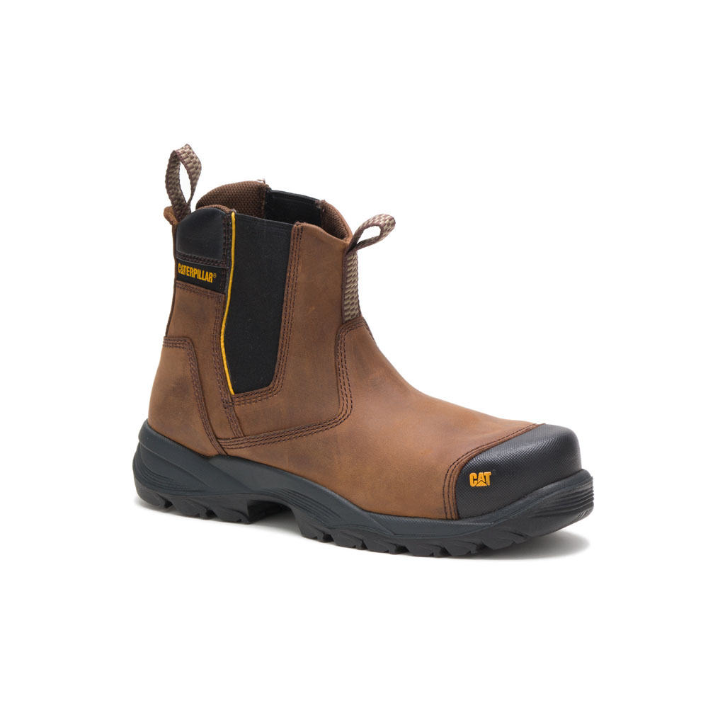 Caterpillar Propane St Men's Safety Boots Dark Brown | Cat-268475