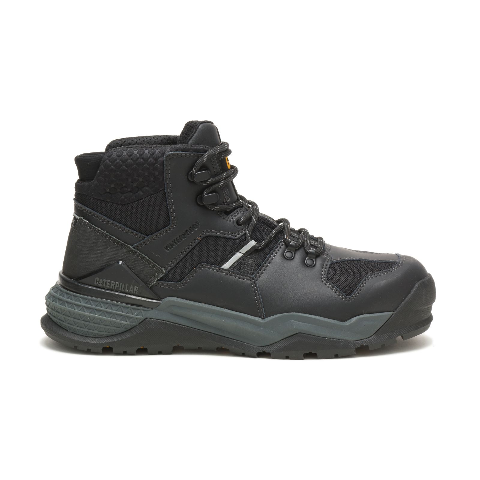 Caterpillar Provoke Mid Waterproof Alloy Toe Men's Work Boots Black | Cat-419236