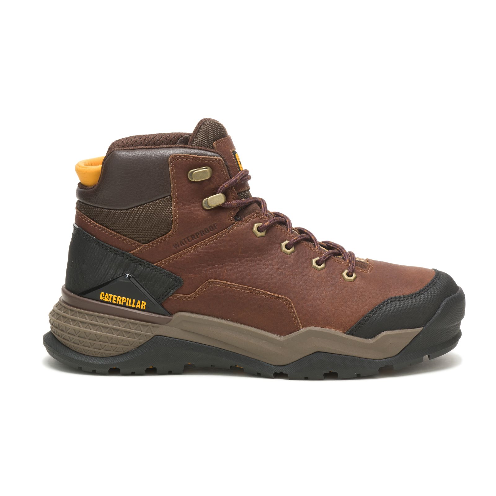 Caterpillar Provoke Mid Waterproof Men's Work Boots Brown | Cat-261893