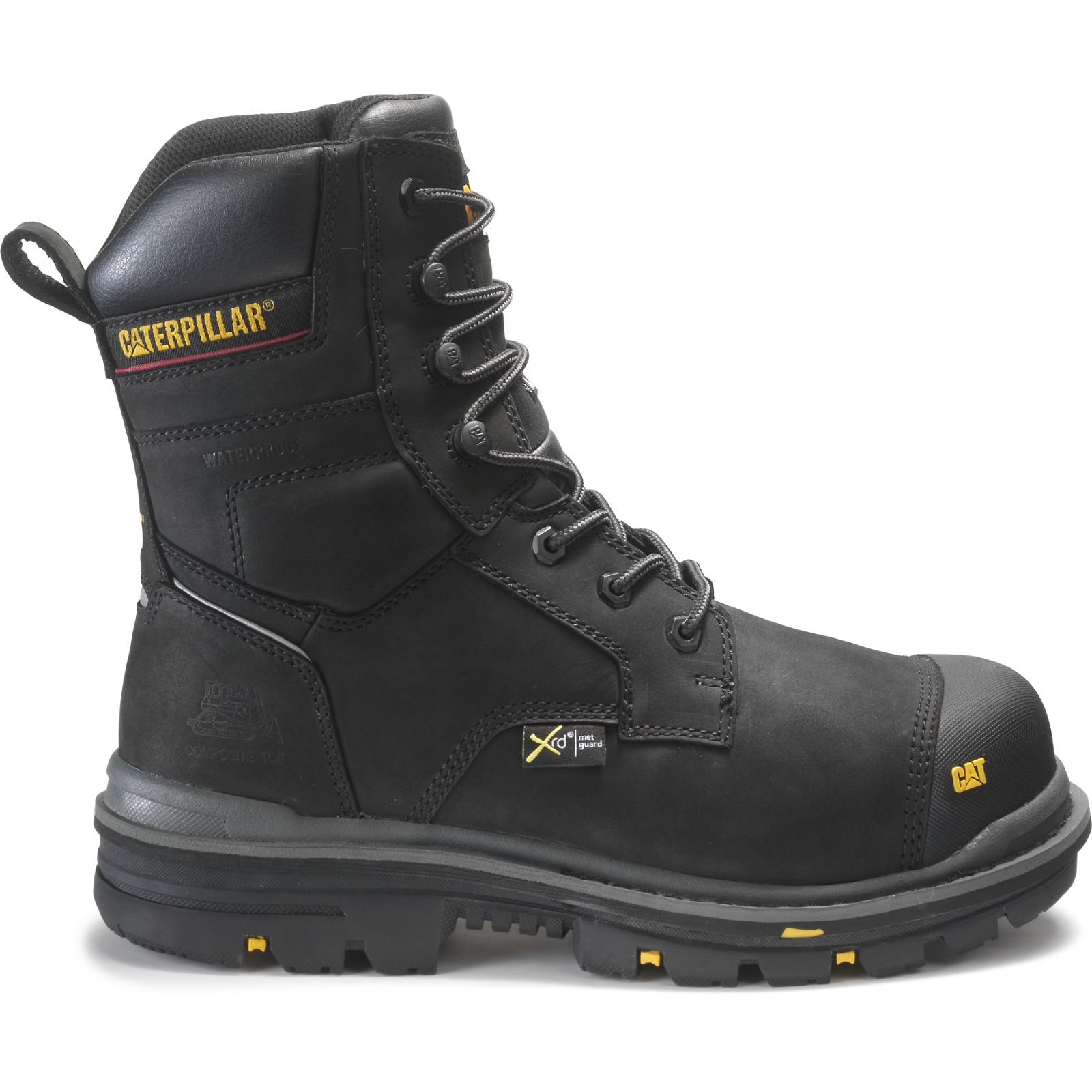 Caterpillar Rasp 8" Waterproof Met Csa Men's Work Boots Black | Cat-527163