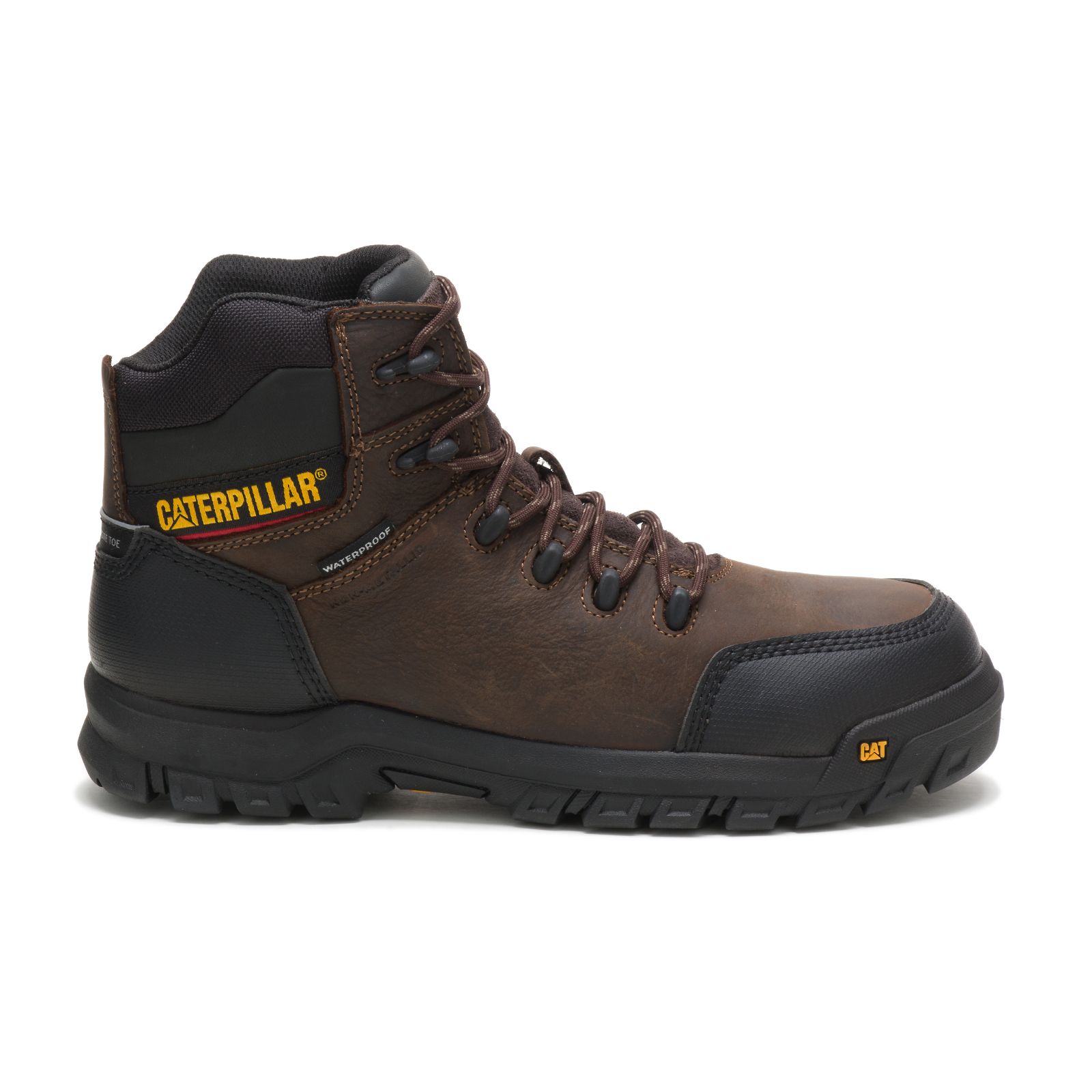 Caterpillar Resorption Waterproof Composite Toe Men's Work Boots Brown | Cat-507236