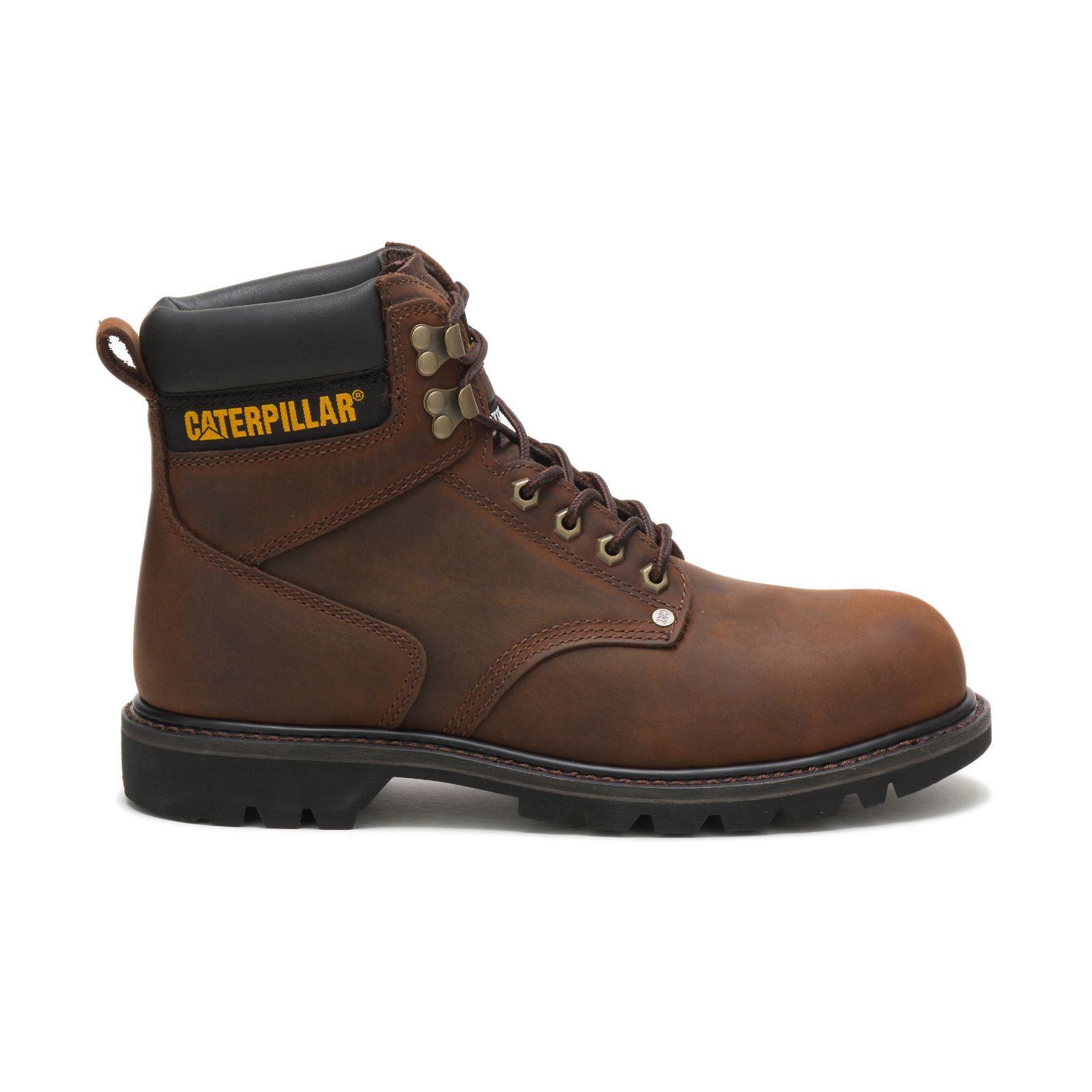 Caterpillar Second Shift Steel Toe Men's Work Boots Dark Brown | Cat-973564