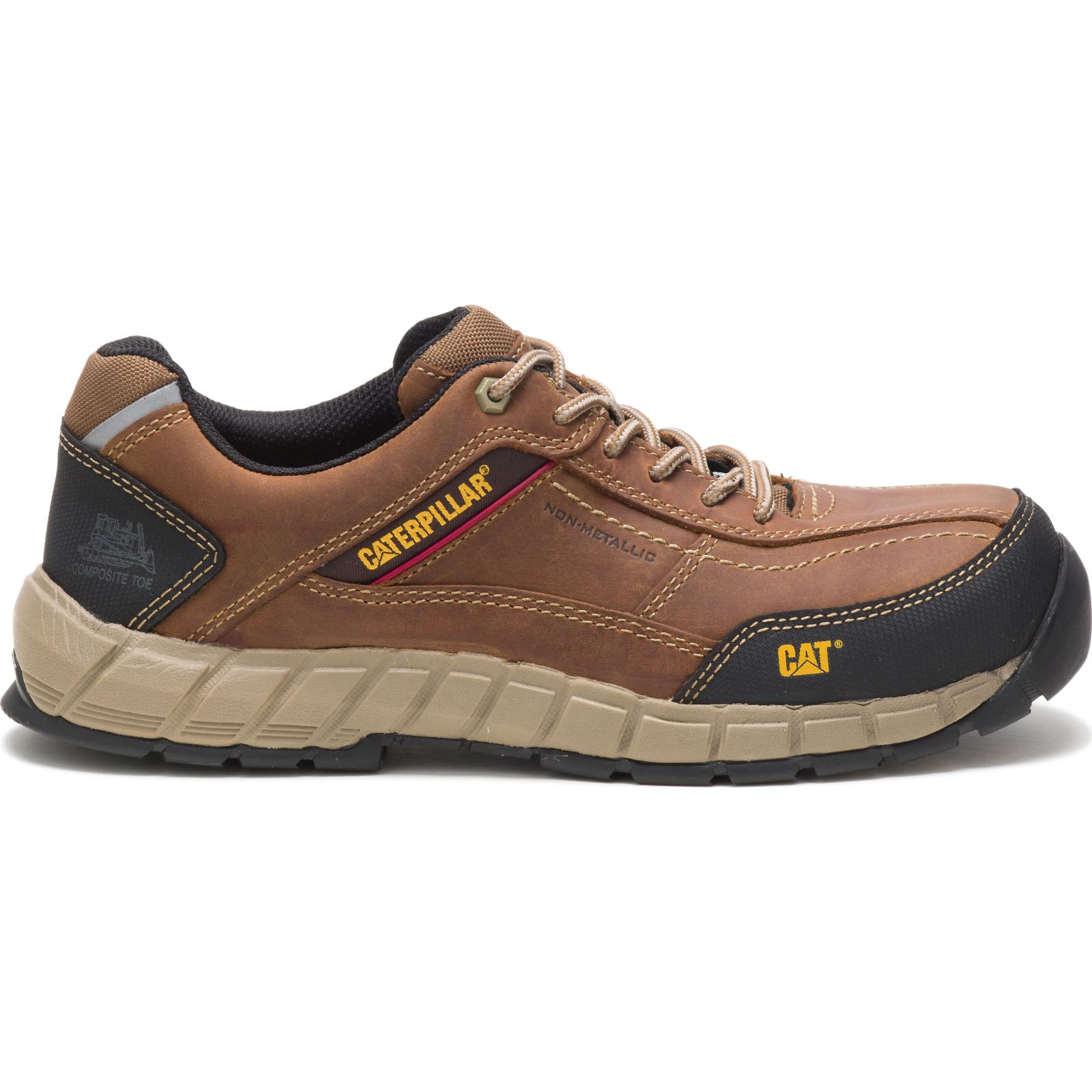 Caterpillar Streamline Leather Composite Toe Men's Sneakers Brown | Cat-394562
