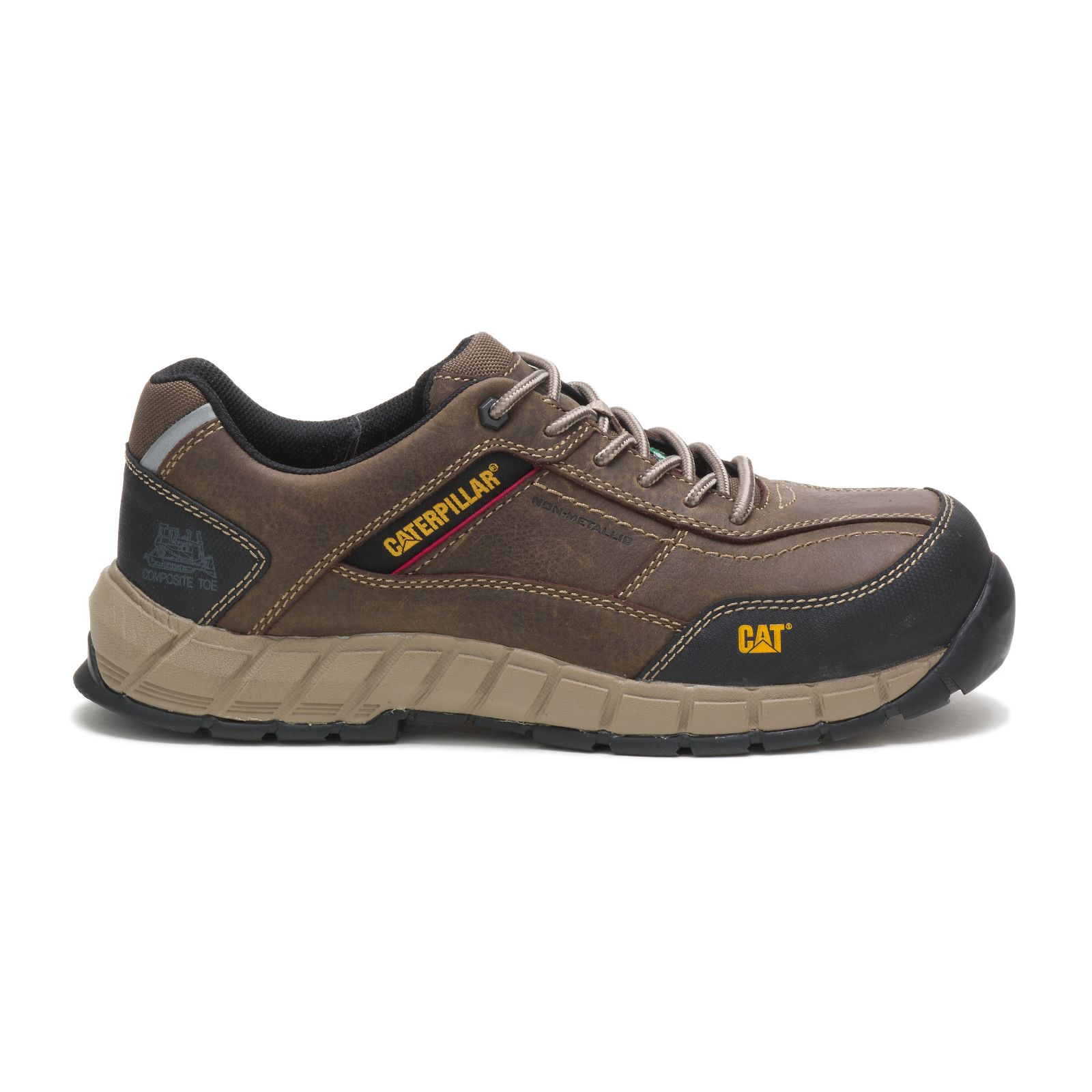 Caterpillar Streamline Leather Csa Composite Toe Men's Work Shoes Dark Grey | Cat-067852
