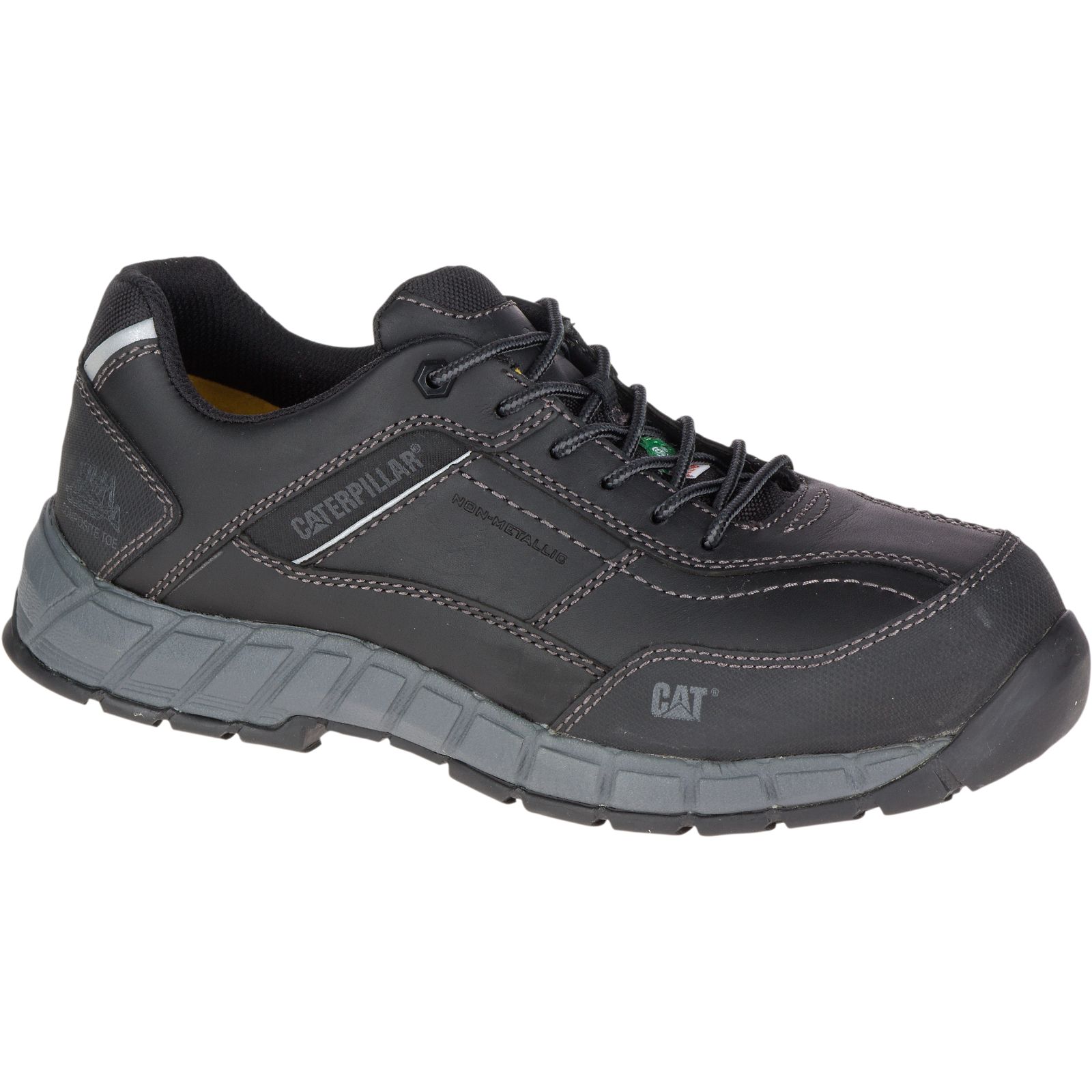 Caterpillar Streamline Leather Csa Composite Toe Men's Work Shoes Black | Cat-937560