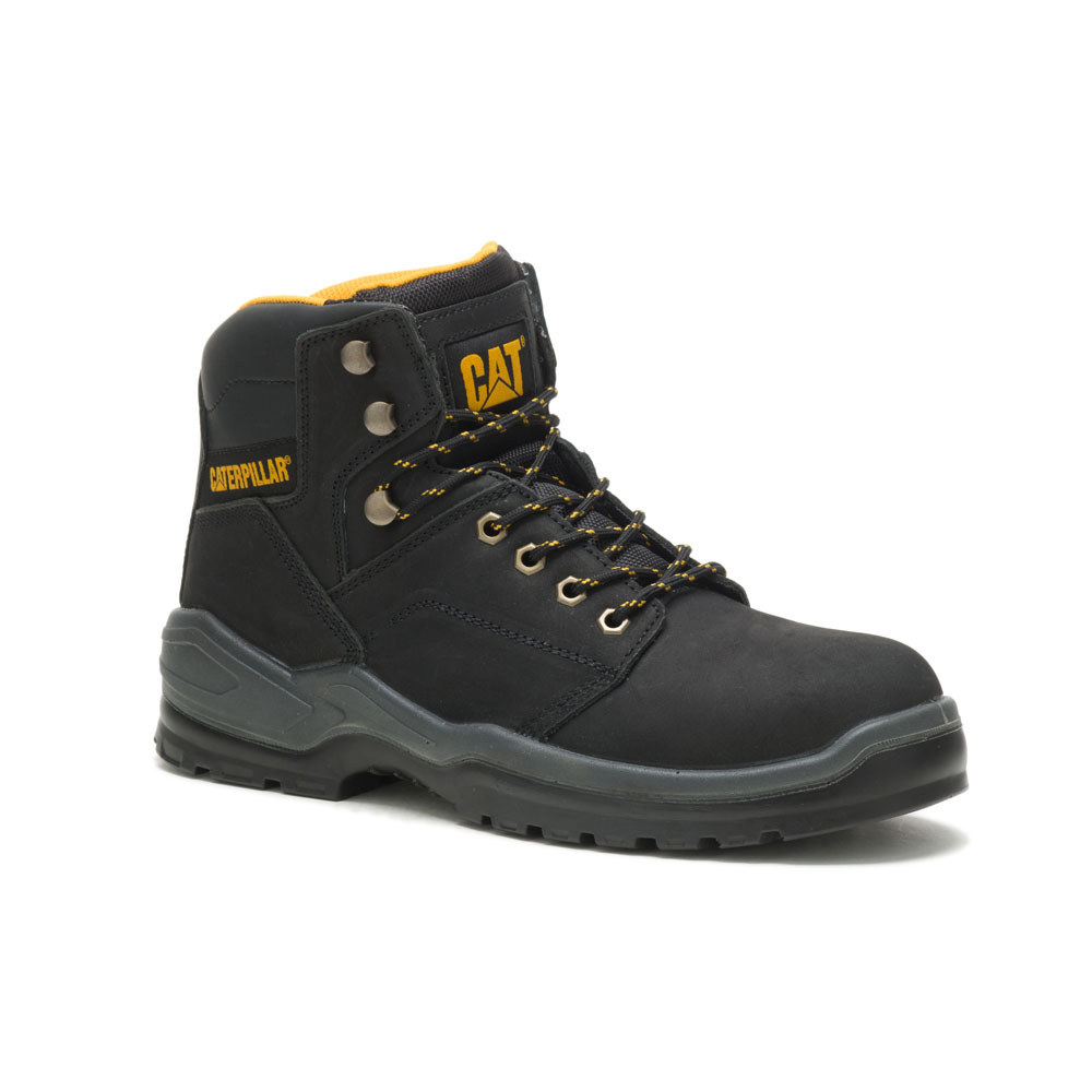 Caterpillar Striver Astm Men's Safety Boots Black | Cat-509367