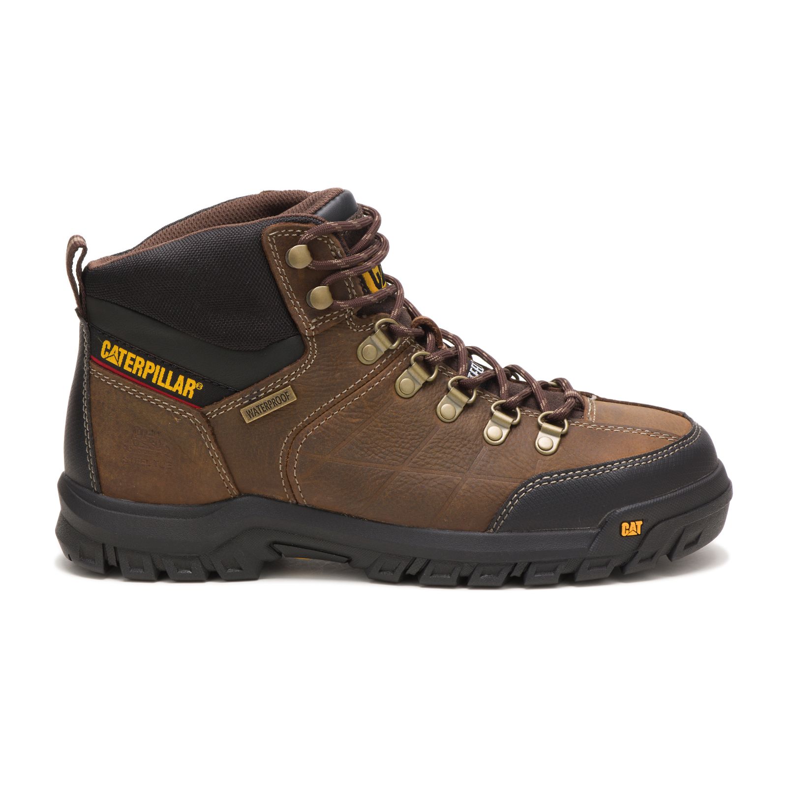Caterpillar Threshold Waterproof Steel Toe Men's Work Boots Brown | Cat-312086