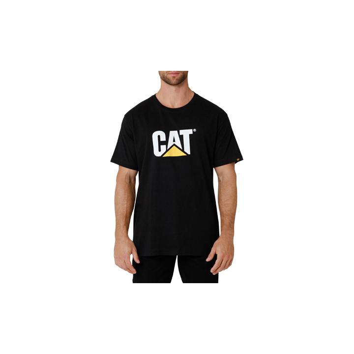 Caterpillar Tm Logo Men's T-Shirts Black | Cat-214769