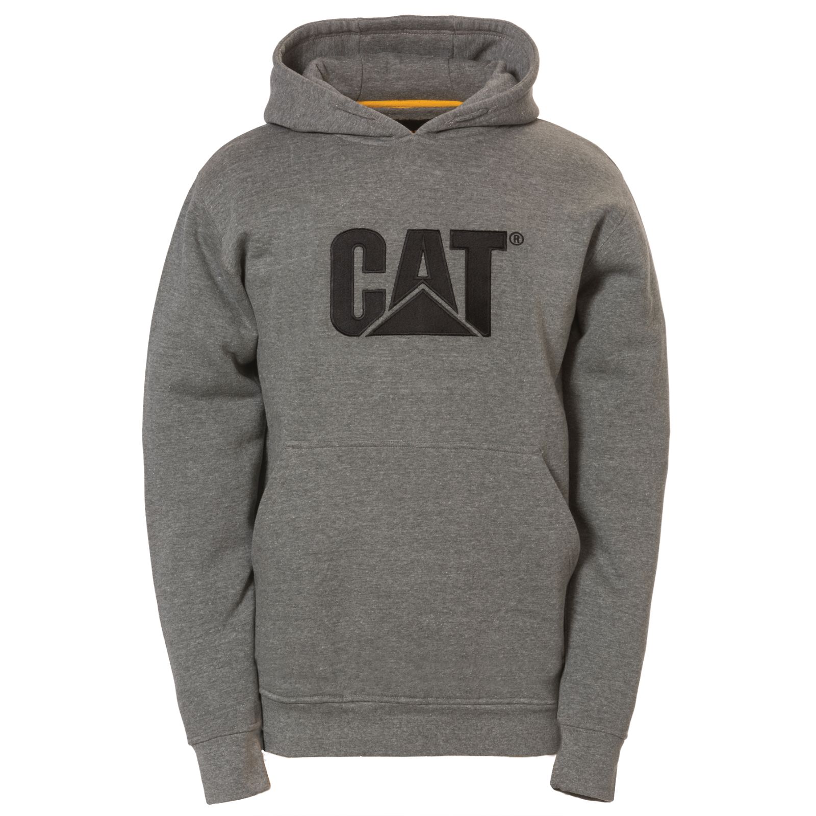 Caterpillar Trademark Hooded Men's Sweatshirts Grey | Cat-169273