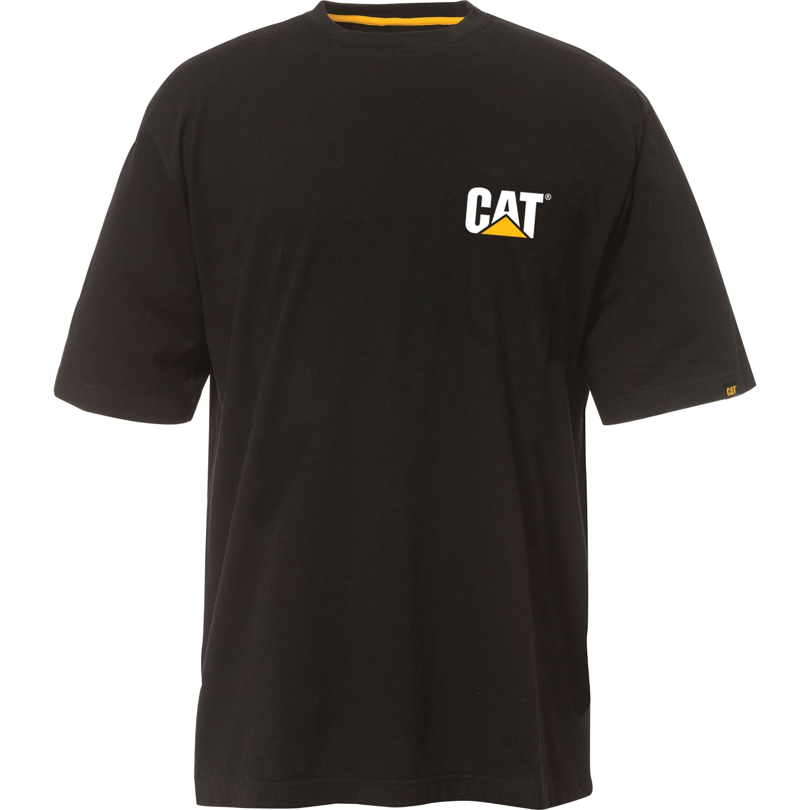 Caterpillar Trademark Men's T-Shirts Black | Cat-423715