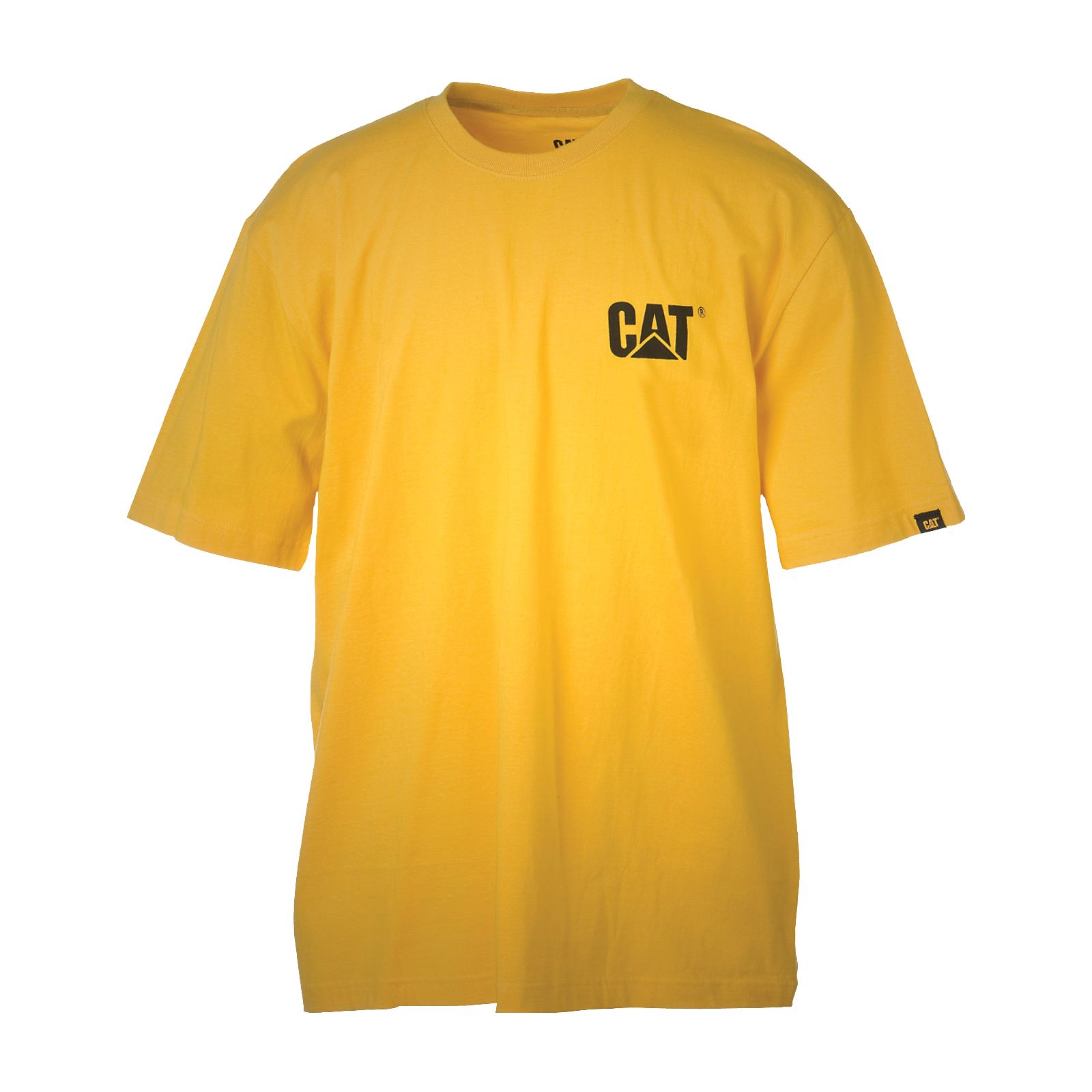 Caterpillar Trademark Men's T-Shirts Yellow | Cat-870962