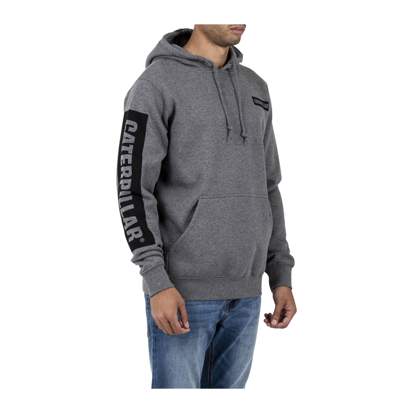 Caterpillar Triton Block Hoody Men's Hoodies Dark Grey | Cat-369728