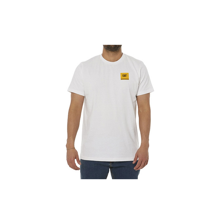 Caterpillar Work Restricted Men's T-Shirts White | Cat-458697